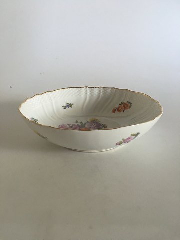 Royal Copenhagen Full Saxon Flower Bowl No. 1518