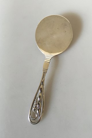 Georg Jensen Sterling Sølv Ornamental Linse Kagespade No 42