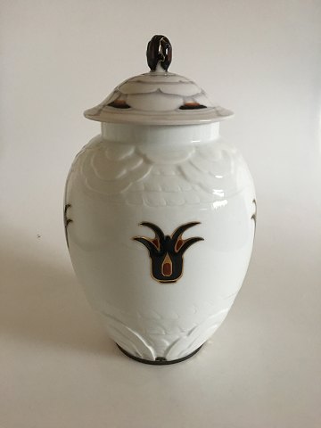 Bing and Grondahl Art Nouveau Unique Vase by Clara Nielsen and Theodor Larsen F82/293