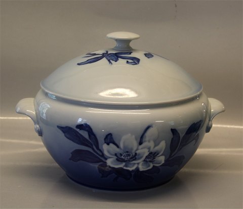 B&G porcelæn Blå Julerose 003 Stor terrin 4 l (666) ca 22 x 31 cm