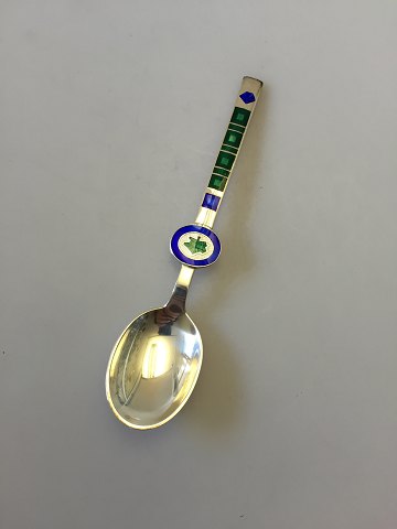 A. Michelsen Sterling Silver with Enamel Spoon of the Month no. 9 designed by Paul René Gauguin