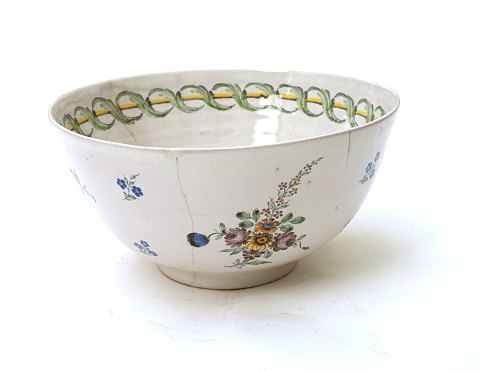 Big round bowl, faience, remastered