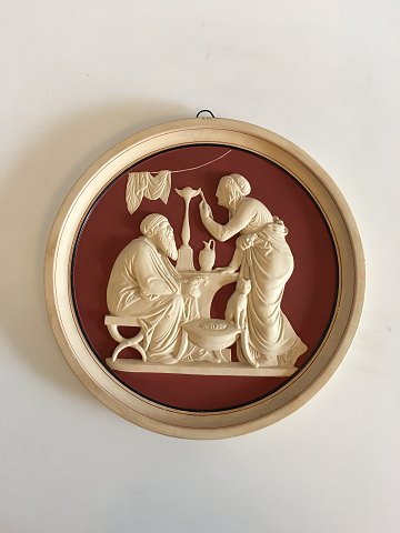 P. Ipsen Thorvaldsen Plate in terracotta Winter