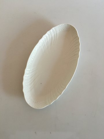 Royal Copenhagen Josephine White Curved Oval Asiette