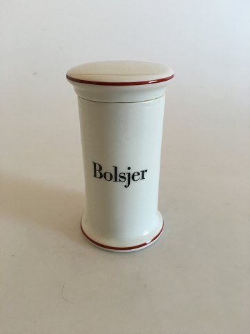 Bing and Grondahl Bolsjer / Bonbon Spice Jar No. 497 from the Apothecary Collection