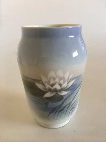 Royal Copenhagen Vase No. 2669/108 with Water Lily Motif