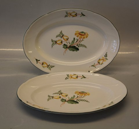 Maj Yellow Aluminia Faience Oval platter 27.5 cm