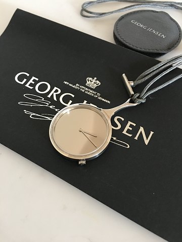 Georg Jensen Sterling Sølv Torun Ur vedhæng No. 2325 i Kæde til at hænge om halsen. Swiss Made