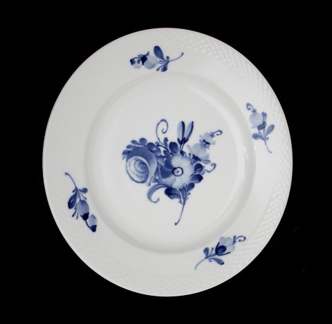Middagstallerken flad, Blå blomst flettet, Royal Copenhagen