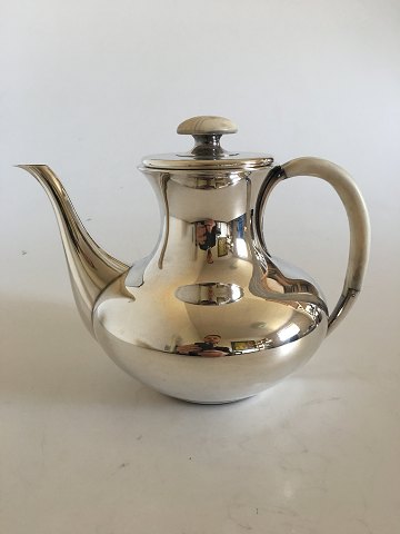 F. Hingelberg Sterling Silver Coffee Pot No. 232 C with Ivory Handle by Svend Weihrauch