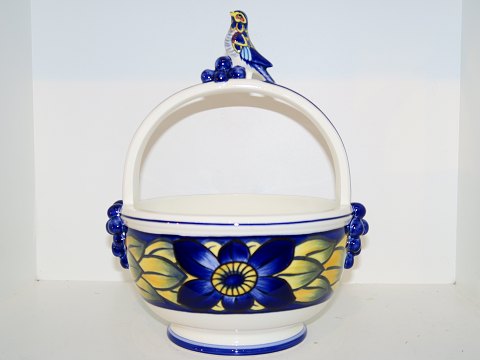 Blue Pheasant
Bowl with handle and bird figurine