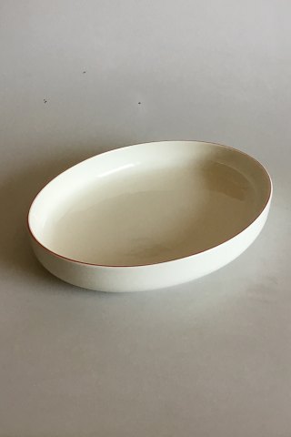 Royal Copenhagen Redtop/Redline Oval Bowl No. 3079