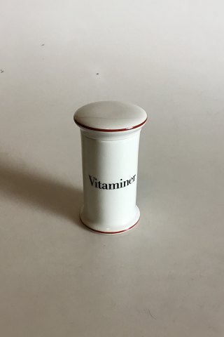 Bing & Grondahl Vitaminer (Vitamins) Spice Jar No 497 from the Apothecary Collection