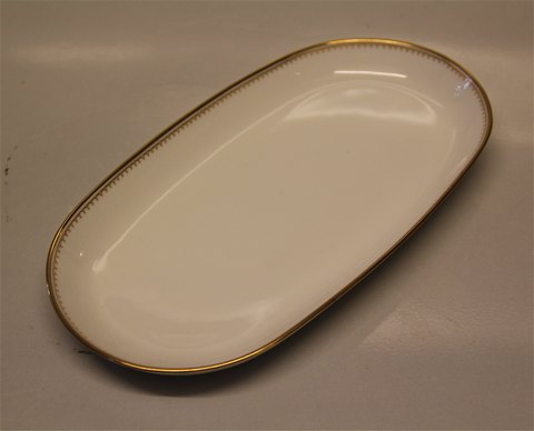 096 Tray for sugar and cream 26 x 14 cmB&G Minuet White form, saw tooth gold rim, form 601