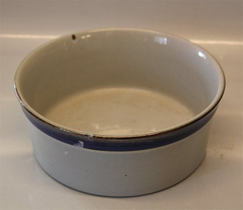 Christine Blue and Grey  Stoneware Danish Art Pottery Knabstrup  Bowl 8 x 20.5 cm