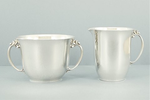 Georg Jensen, Harald Nielsen; Sukkerskål og flødekande sterlingsølv #456D