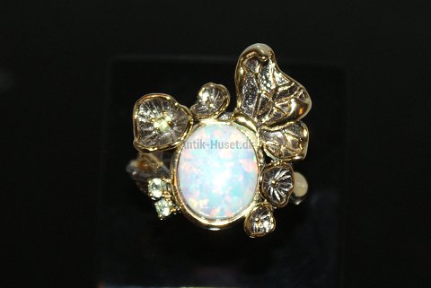 Designers Favorites ring, Sterling silver 270Black Rhodium and 18 karat gold plated