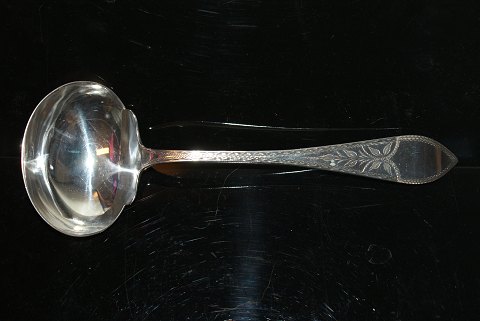 Sauce Ladle Empire SilverYear 1900Length 19 cm.