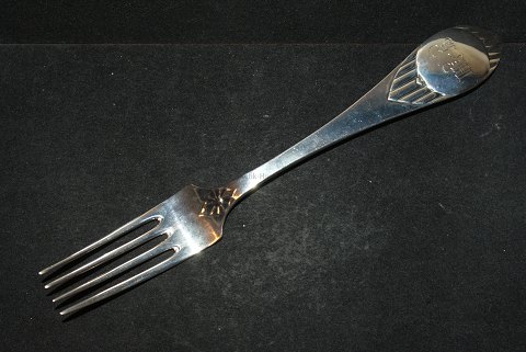 Dinner Fork 4 Fork, Træske  (wooden spoon) SilverCohr SilverLength 21 cm.