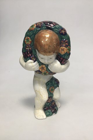 Aluminia af Rasmus Harboe. Engel med krans om hoved nr. 988/816