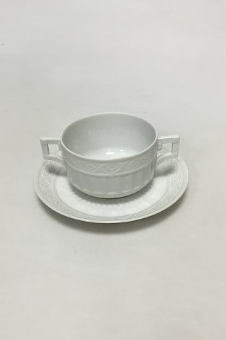 Royal Copenhagen White Fan Bouillon Cup No. 11565