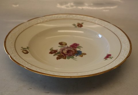 Lille dyb tallerken 21,5 cm	 Rosenborg fra KPM Københavns Porcelainsmaleri, Lyngby