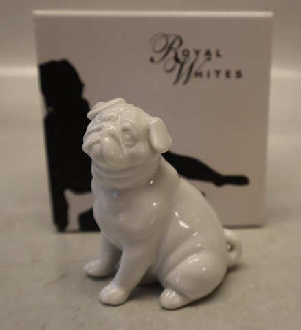 0041 Kgl. Mops 7,5 cm (2670041) Pia Langelund White Royal Whites, Royal Copenhagen 