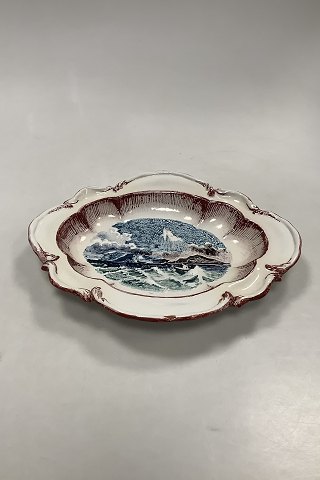 Bing and Grondahl Stoneware Tray with Motif of countryside in snow: Iceland, Greenland or Norway
