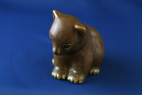 Knud Basse Little Stoneware BjørnDec. No. 3/55.Height 9 cm