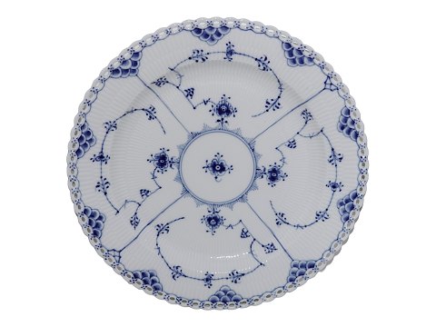 Blue Fluted Full LaceLarge round platter 33.5 cm.