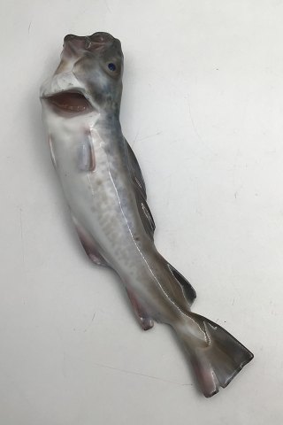 Royal Copenhagen Unique figurine of Cod / Fish Signed by Hallin in 1889 Unique number 1059