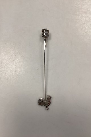 Georg Jensen Golden Christmas Candleholder - Rooster 1999