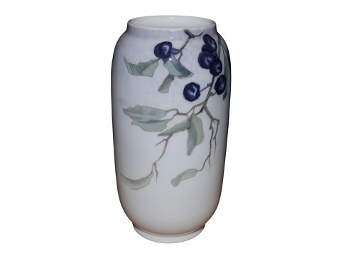 Royal Copenhagen 
Art nouveau vase decorated with blueberries