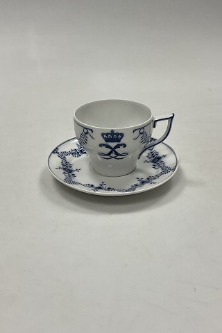 Royal Copenhagen Blue Fluted Queen Louise Coffee Cup and saucer