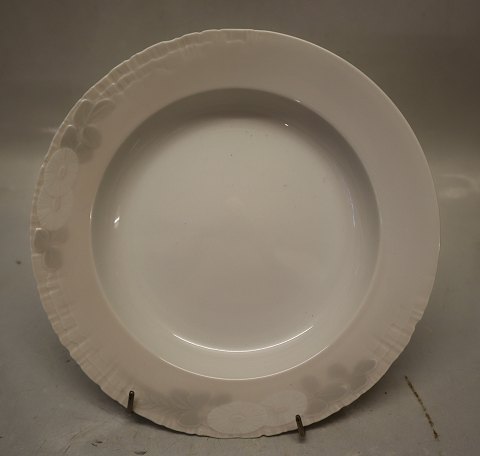 72-10014 Kgl. Dyb tallerken 23 cm , rosa Skærsommernats drøm Kongelig Dansk 
Porcelæn