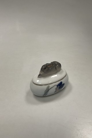 Royal Copenhagen Art Nouveau lågskål med Kanin No. 1614/1337