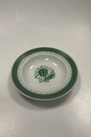 Royal Copenhagen Green Tranquebar Deep Plate No 1847