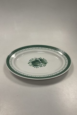Royal Copenhagen Green Tranquebar Oval Serving Dish No. 928