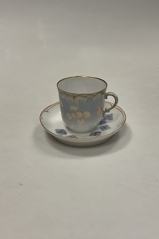 Early Royal Copenhagen Art Nouveau Cup and Saucer No. 7