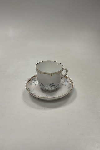 Early Royal Copenhagen Art Nouveau Cup and Saucer No. 12