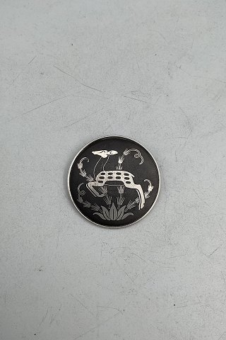 Georg Jensen Jern og Sølv Broche af Arno Malinowski No 5006