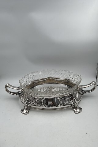 Bernard Hertz Art Nouveau Sølv / Glas Jardiniere fra 1913
