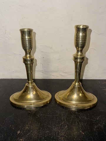 Par messing lysestager 1836