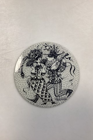 Bjørn Wiinblad: February plate from Nymølle MASQUERADE/ 
Copenhagen County Hospital 1971