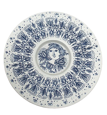 Blå platte eller fad, Bjørn Wiinblad, Nymølle