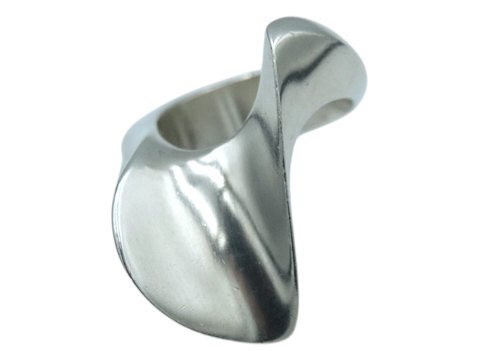 Georg Jensen sølv
Stor skulpturel ring - Str. 52