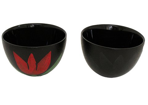 Sorte Tulipa skåle, Kosta Boda