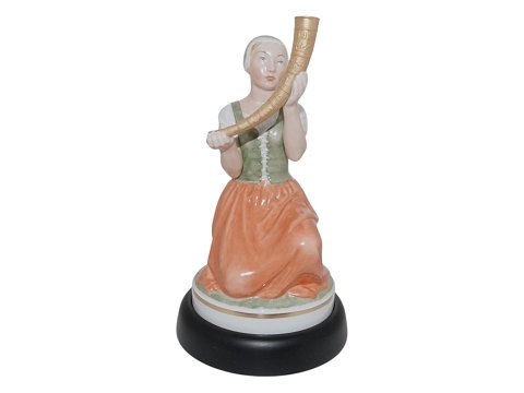 Royal Copenhagen Overglaze figurine
Girl with the Horn of Gold