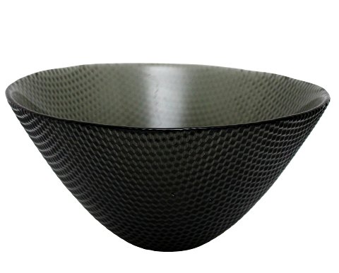 Stor skål grå/olivengrøn, Trigona, Holmegaard