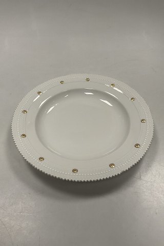 Royal Copenhagen Flora Danica Hvid Spisetallerken No. 554 / 3549